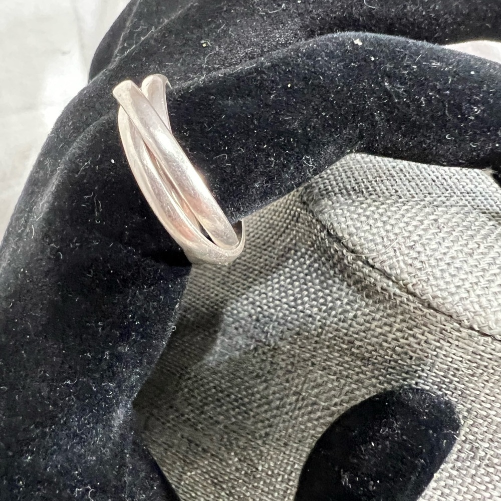 Sterling Silver 925 Interlocking, Russian Wedding… - image 5